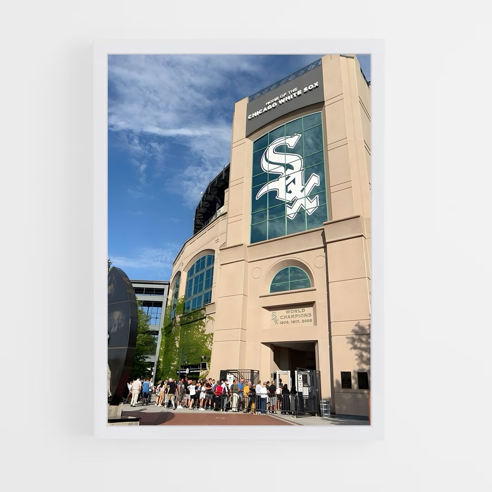 Poster La Foule au Stade – affiche Baseball (vue 3)